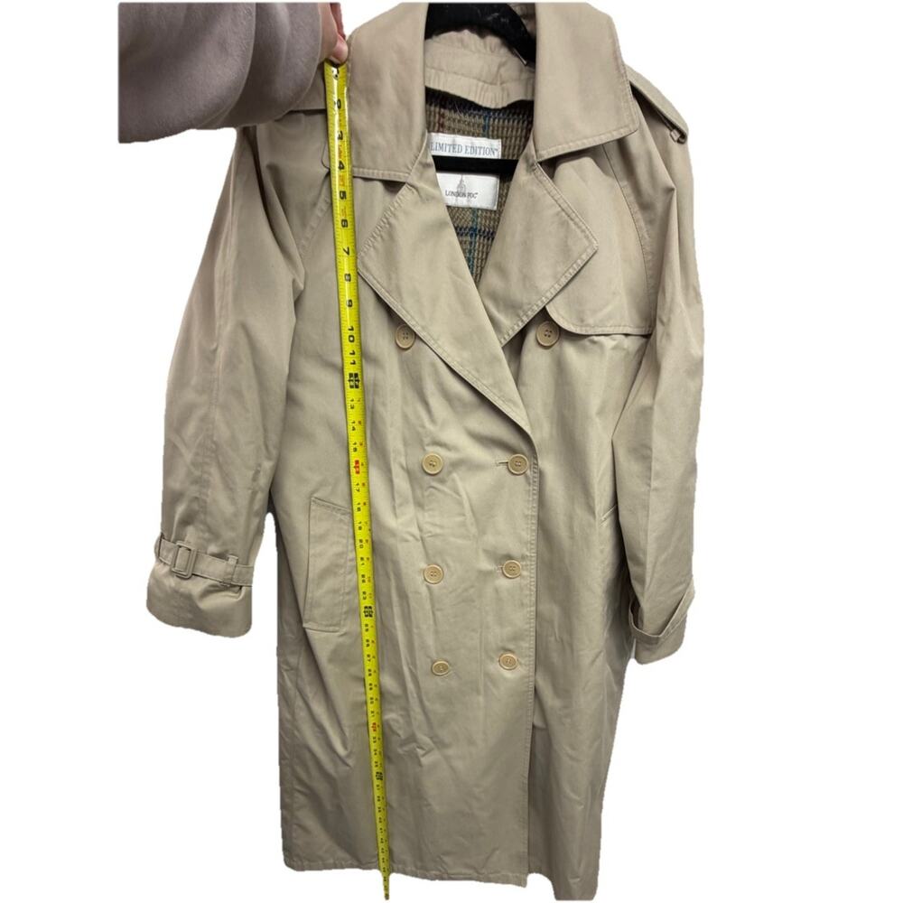 Vintage London Fog Limited Edition Khaki Size 10 Petite Women Lined Trench Coat - Picture 7 of 16
